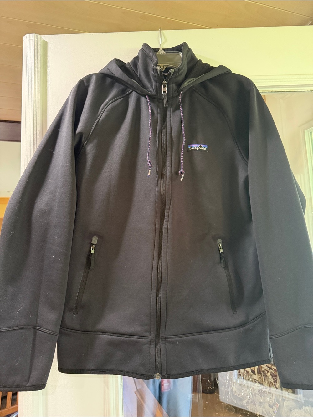 PATAGONIA full zip hooded fleece lined jacket - size Medium